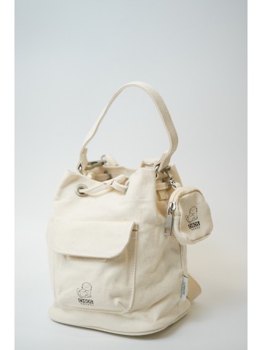 CHIOS CLUB - Chios3951 Small Logo Canvas Bucket / IVORY